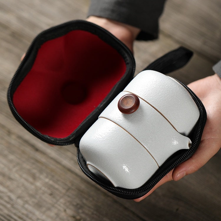 Two-Cup Travel Teapot Set