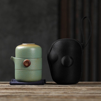 Two-Cup Travel Teapot Set