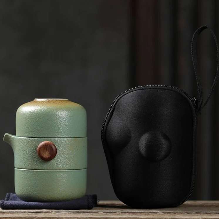 Two-Cup Travel Teapot Set