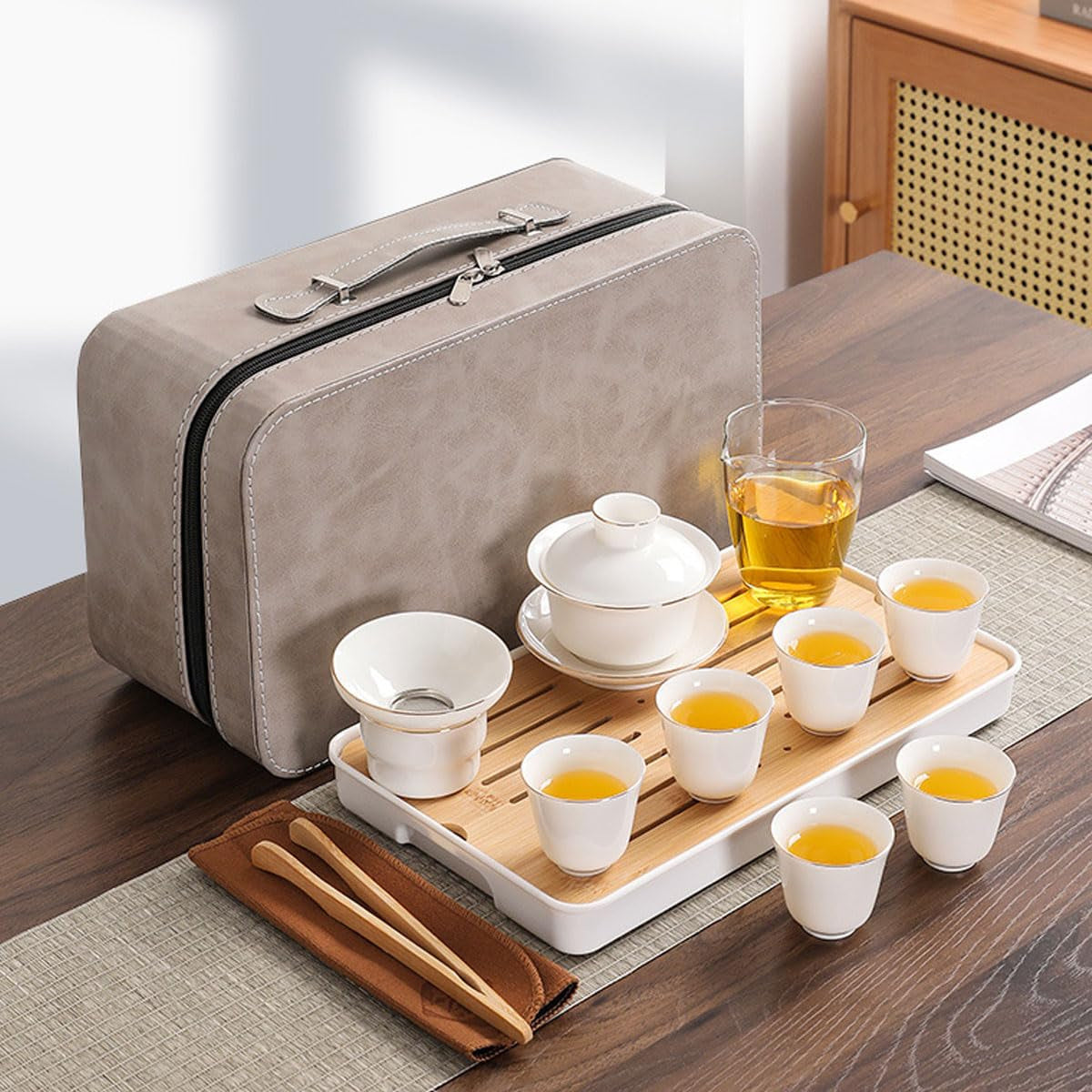 Roy's Portable Gongfu Tea Tray Set & Carrying Case