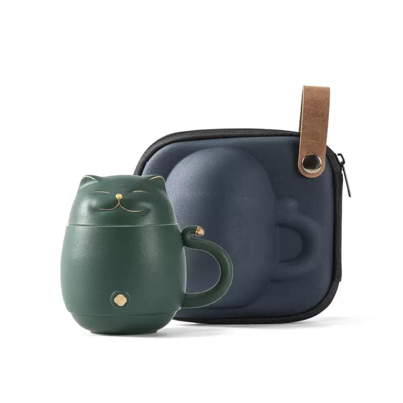 Cat Cup Nested Infuser Mug