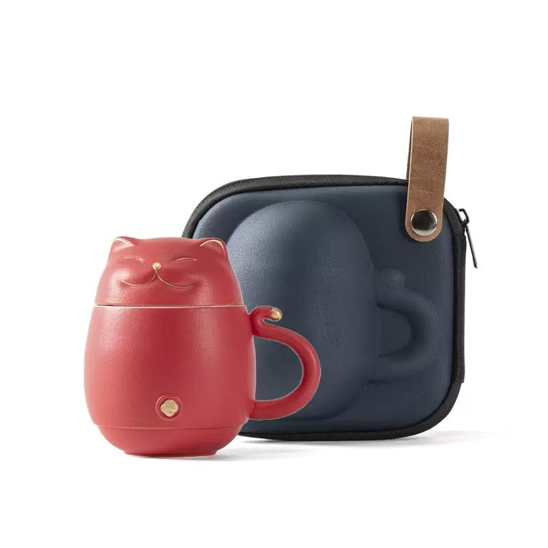 Cat Cup Nested Infuser Mug