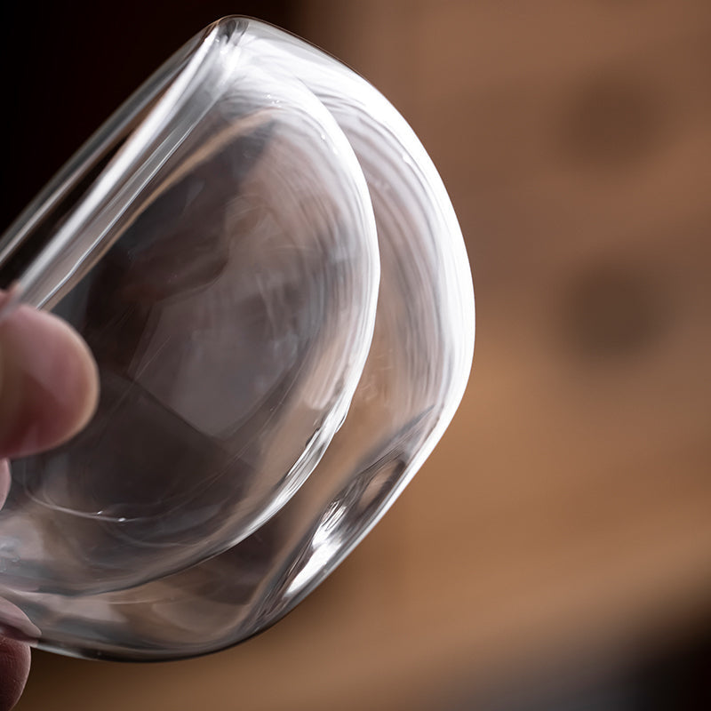 Double-Walled Glass Tea Cups – 6 Cups per Set