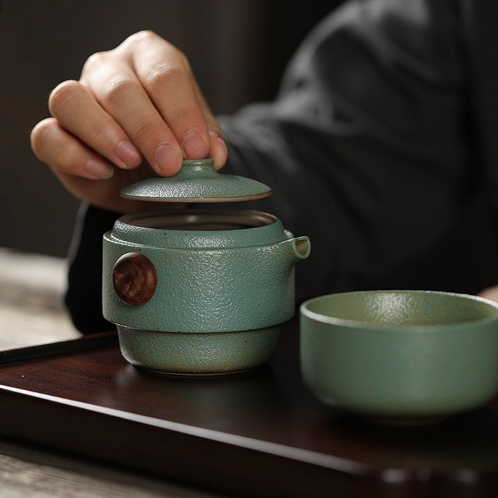 Two-Cup Travel Teapot Set