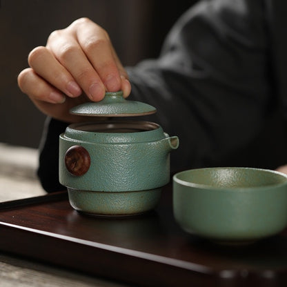 Two-Cup Travel Teapot Set