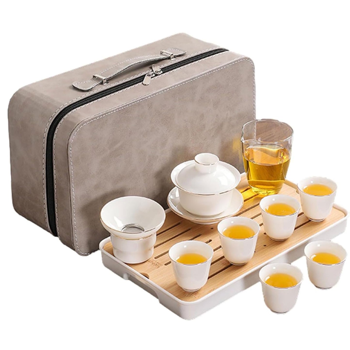 Roy's Portable Gongfu Tea Tray Set & Carrying Case