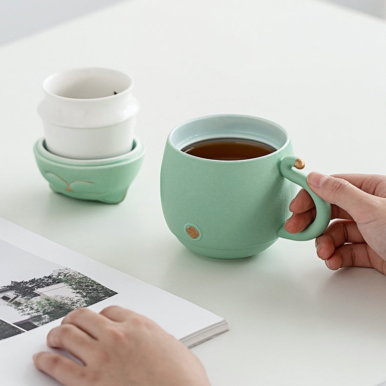 Cat Cup Nested Infuser Mug