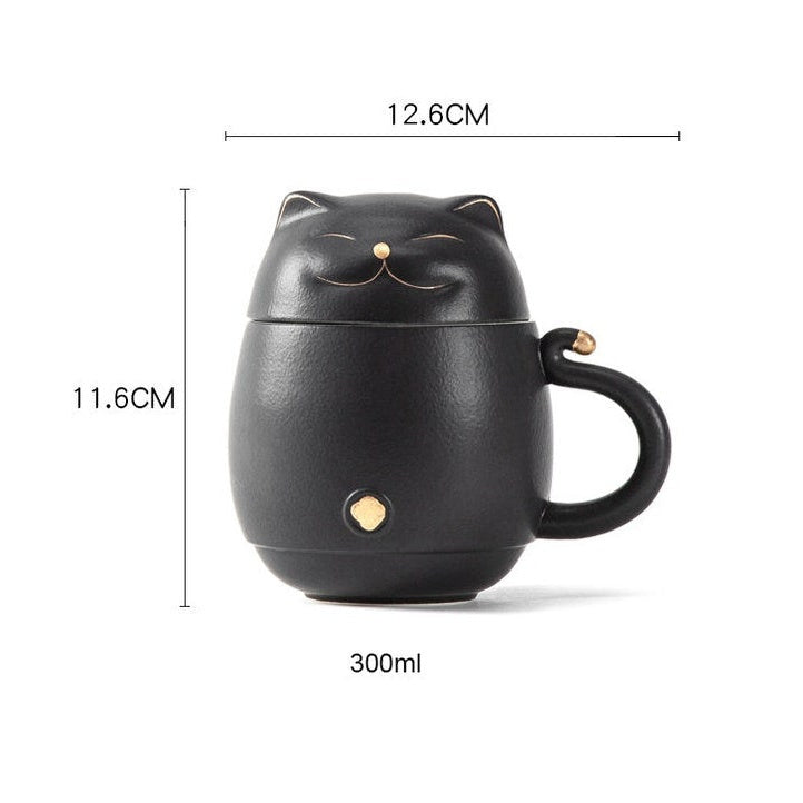 Cat Cup Nested Infuser Mug