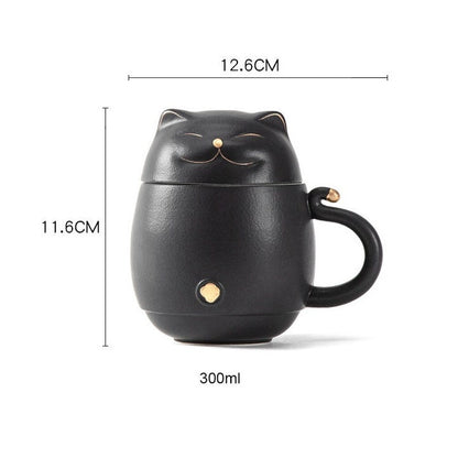 Cat Cup Nested Infuser Mug